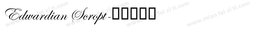 Edwardian Scropt字体转换